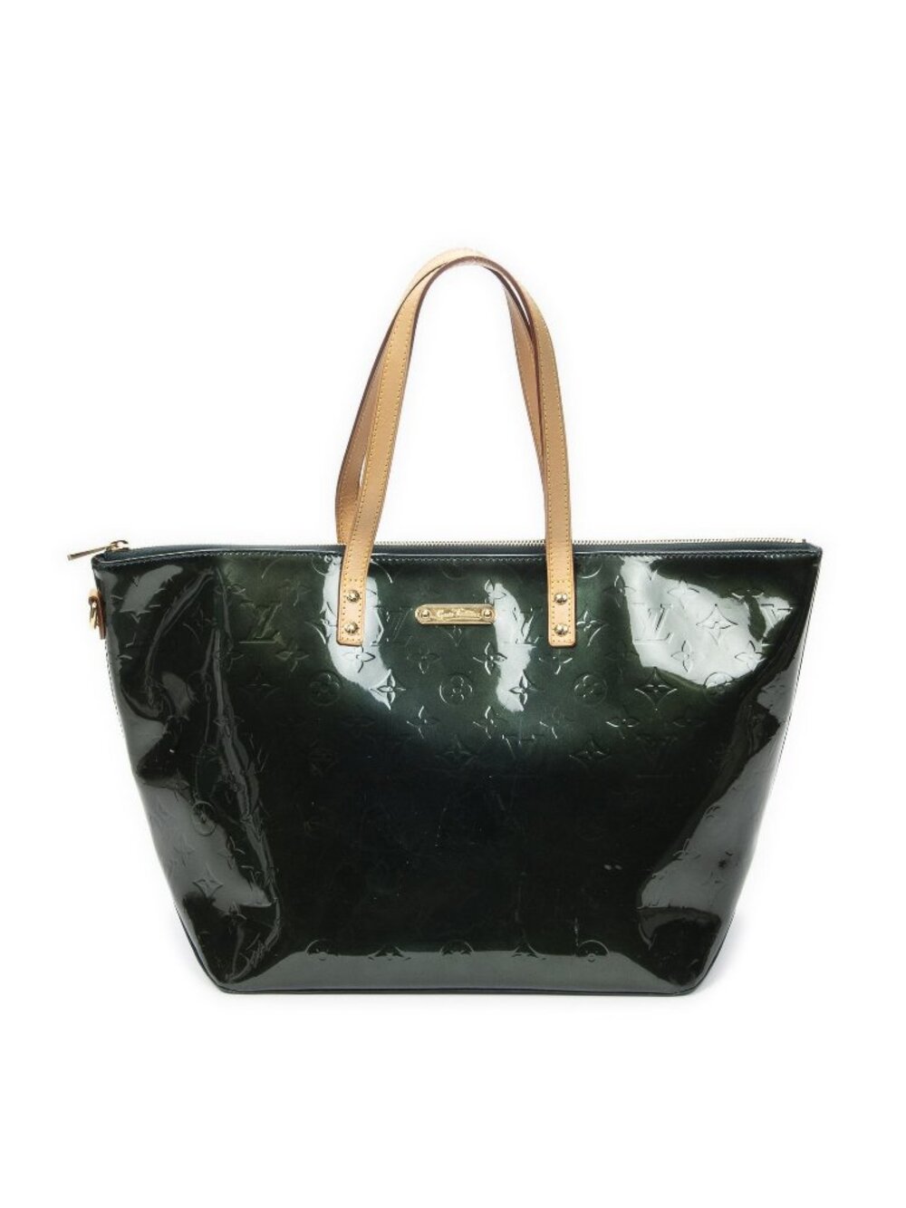 Louis Vuitton Bellevue Dark Green Monogram Vernis Shoulder Bag